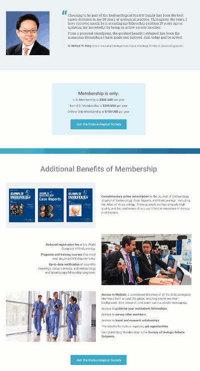Second half of the member benefits page.