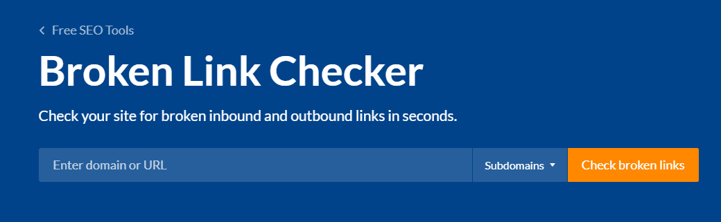 Ahrefs Broken link checker