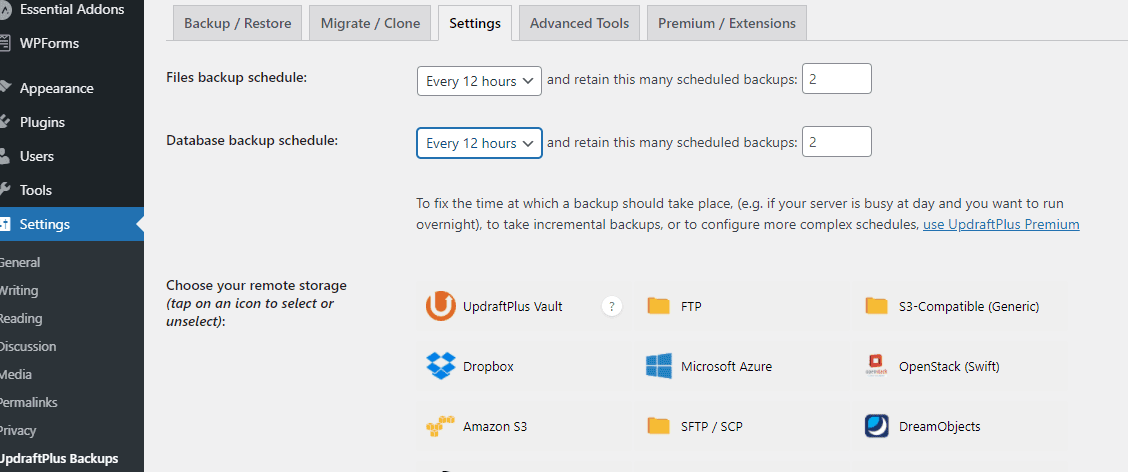 automated backups example