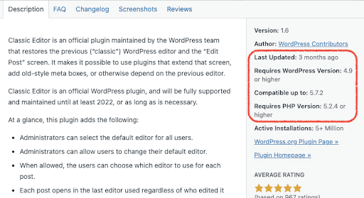 outdated plugin