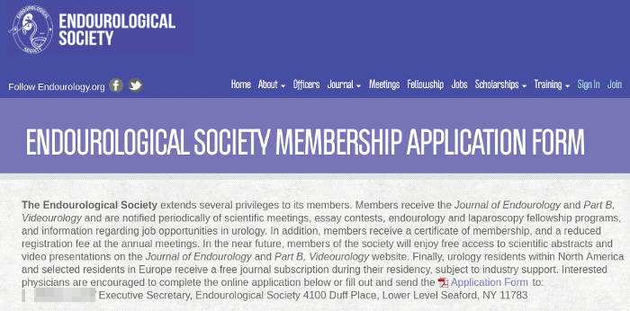 Top half of the old site's member benefits page