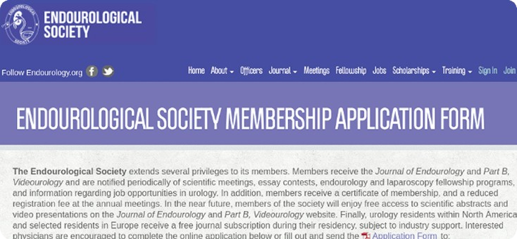 Old membership application